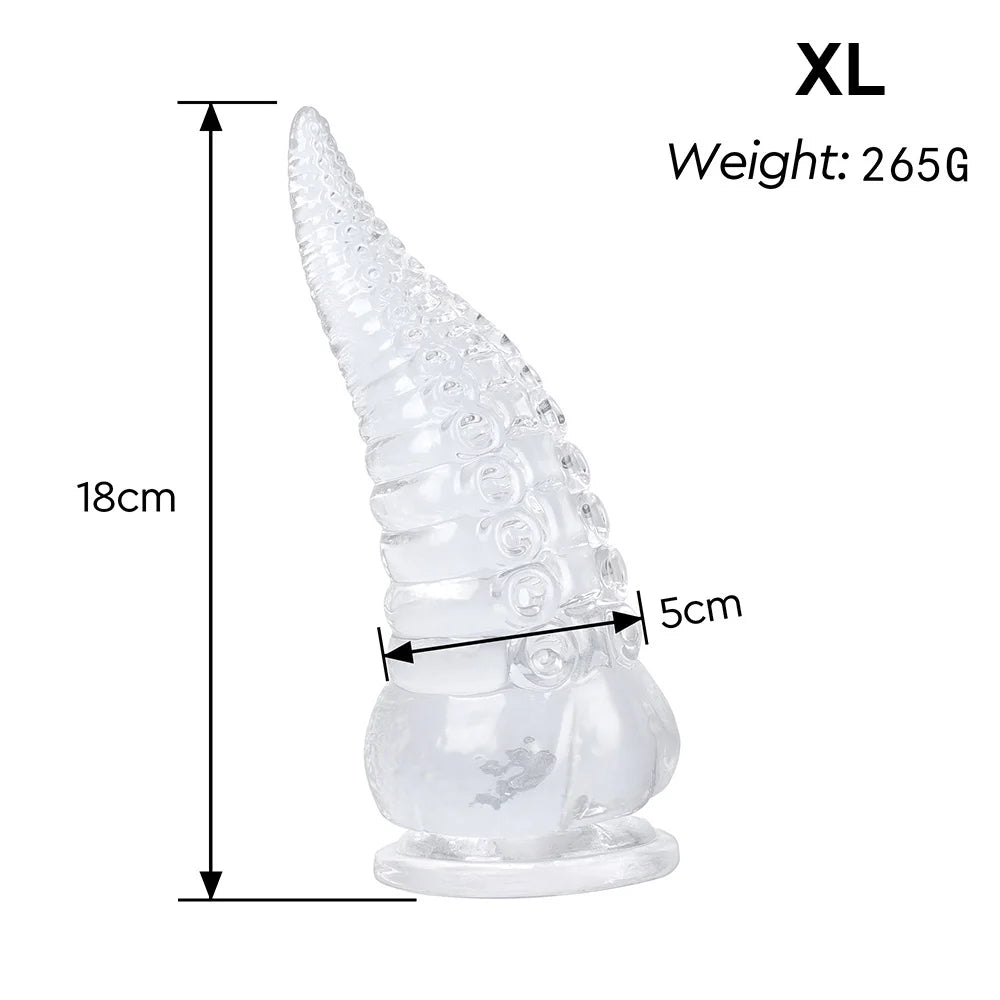 Realistic Tentacle Dildo Octopus Animal Sex Toy Huge Jelly Dildos Anal Plug Progressive Vaginal Dilators Monster Penis Buttplug