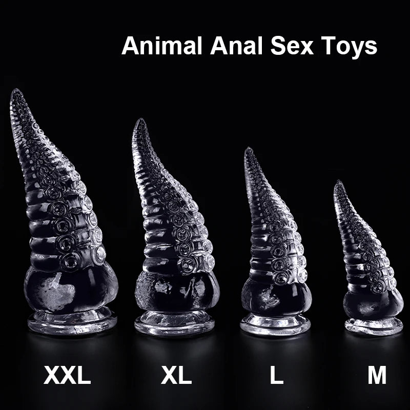 Realistic Tentacle Dildo Octopus Animal Sex Toy Huge Jelly Dildos Anal Plug Progressive Vaginal Dilators Monster Penis Buttplug